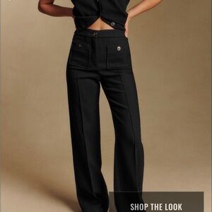 Sezane Dan Trousers In Black Size 4 | Fr 36 | S